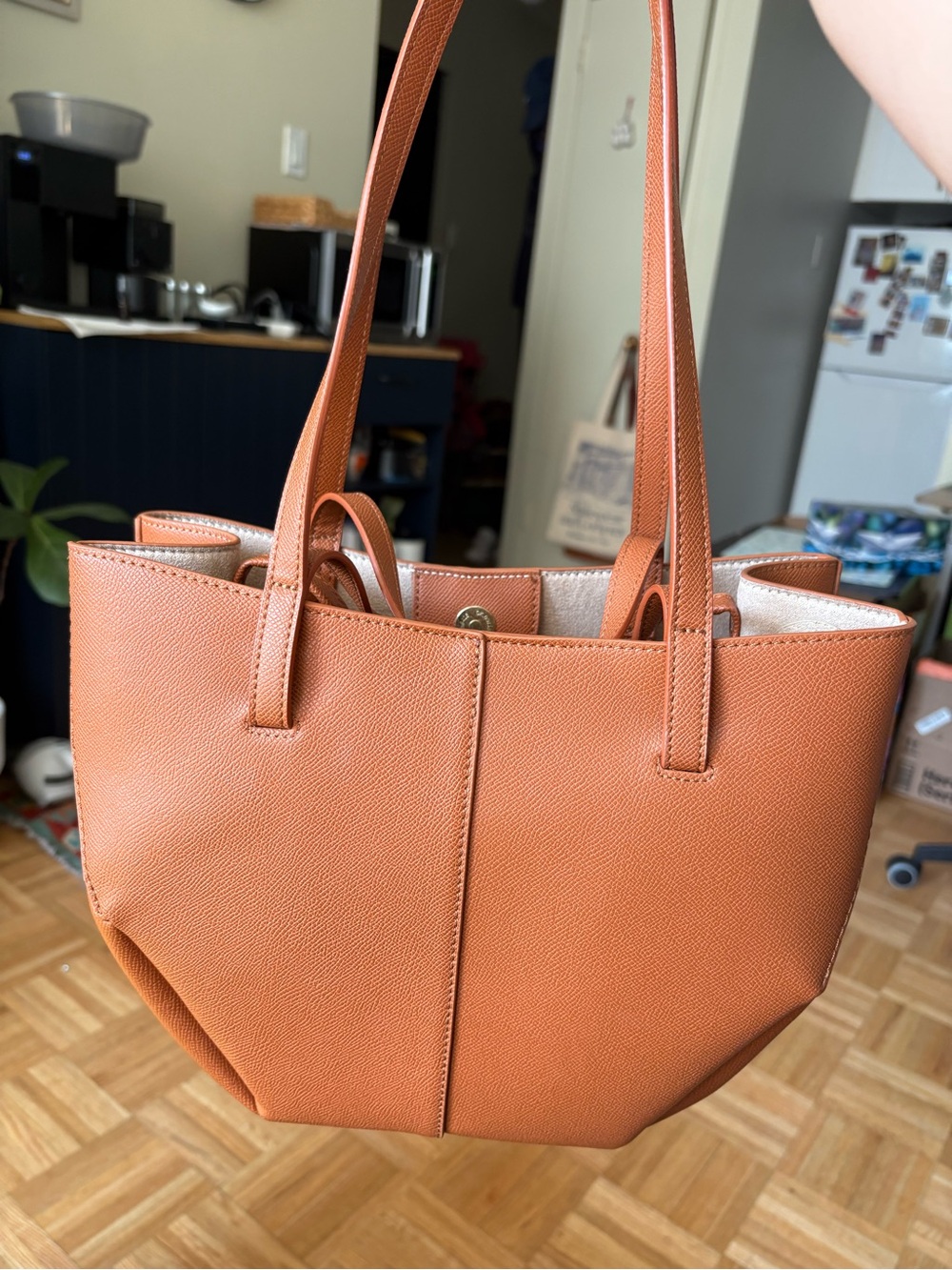 Everyday Tan Leather Bag - Classic Carryall
